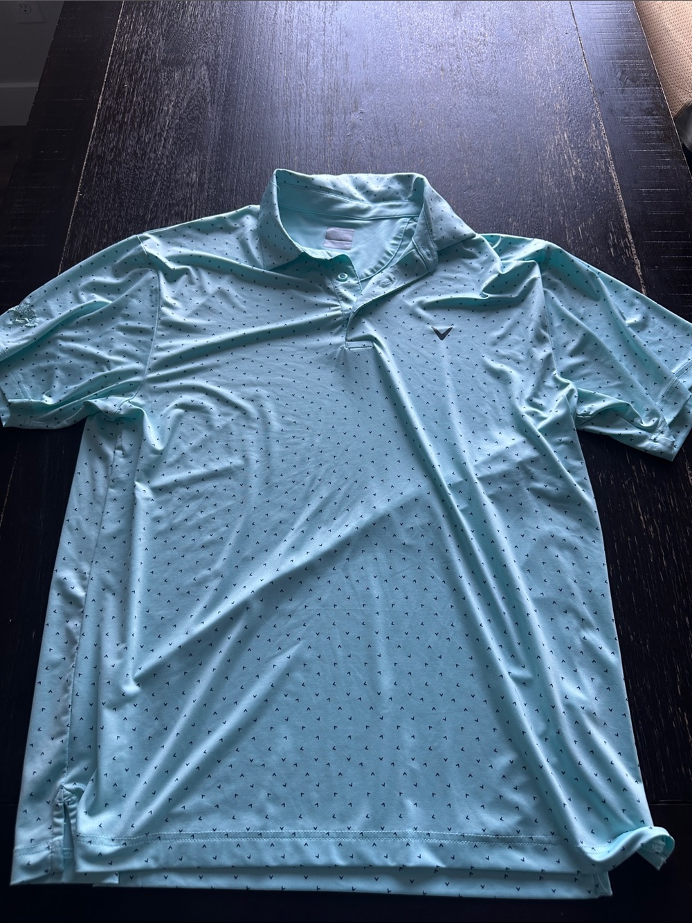 Callaway Light Blue Men’s Short Sleeve Golf Polo
